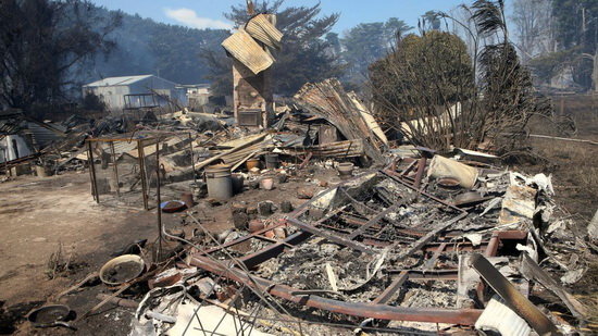 ۷۰ ساختمان در آتش سوزی جنوب "نیوسات ولز" از بین رفت