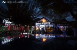 چراغانی کریسمس در یکی از خیابان های سیدنی