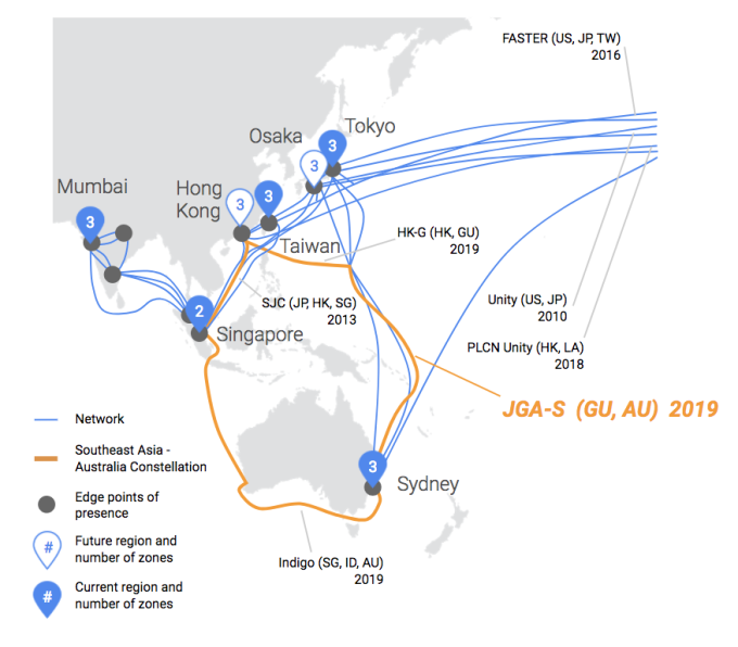 کابل زیردریایی گوگل ژاپن را به استرالیا متصل می‌کند
