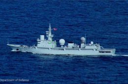 مشاهده کشتی جاسوسی چین در آب‌های استرالیا