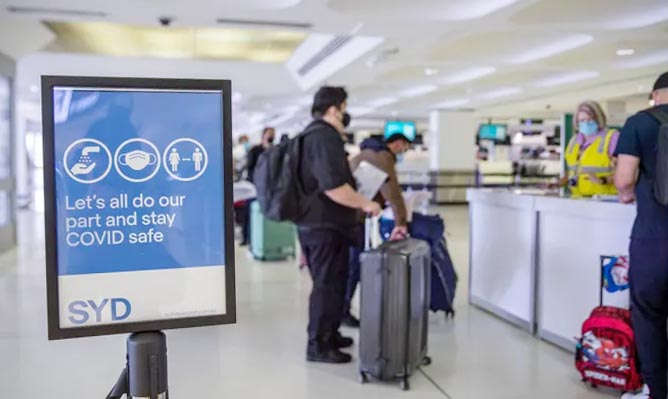 دو بیمار کرونایی اهل کشورهای جنوب آفریقا به فرودگاه سیدنی وارد شدند