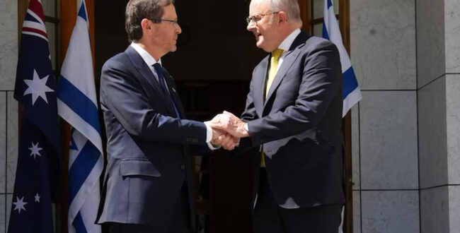 دیدار آلبانیزی و رئیس جمهور اسرائیل در کانبرا؛ تأکید بر «آغاز تازه» در روابط همزمان با اعتراضها