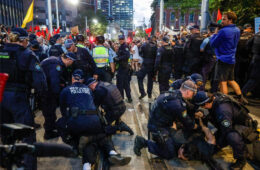 خشونت پلیس نیوساوتولز در تظاهرات سیدنی و دفاع نخستوزیر ایالت