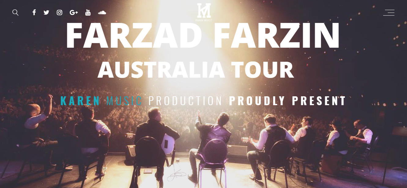 تور کنسرت‌های فرزاد فرزین در استرالیا